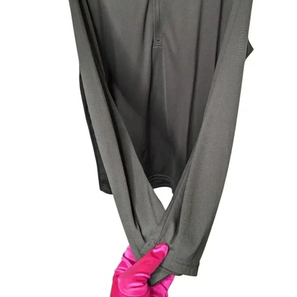 Under Armour Mens ¼ Zip Loose Long Sleeve Training Top Heatgear Medium Olive XL - Picture 7 of 13